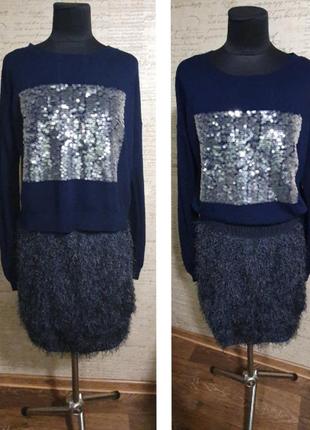 Свитер с блестками пайетками 6