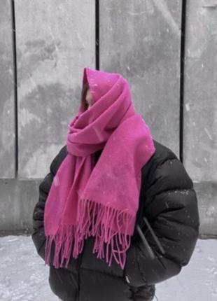 Шарф фуксія великий тренд