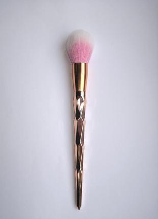 Кисть для макияжа для пудры, румян или хайлайтера gold/rose probeauty