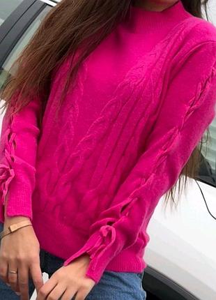 Мякесенькі гольфи светри з шнурівкою 2 кольори