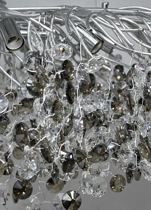 Современная хрустальная люстра4 фото