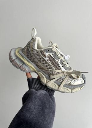 Кроссовки в стиле balenciaga 3xl dirty beige