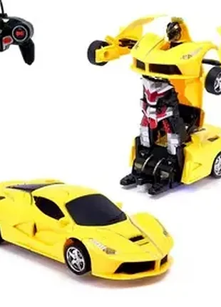 Машинка трансформер автобот lamborghini robot car на радиоуправлении 2в1
