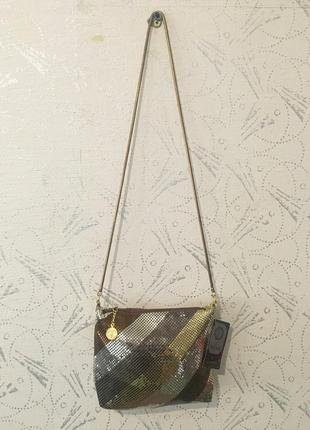 Винтажная сумочка из металлических чешуек.