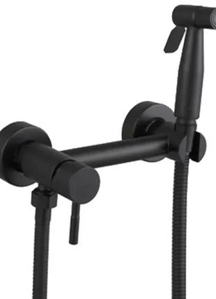Змішувач для гігієнічного душу zerix sus 222 black (zx4743)