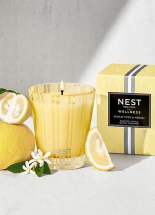 Ароматизированная свеча nest new york sunlit yuzu & neroli classic candle 27 г