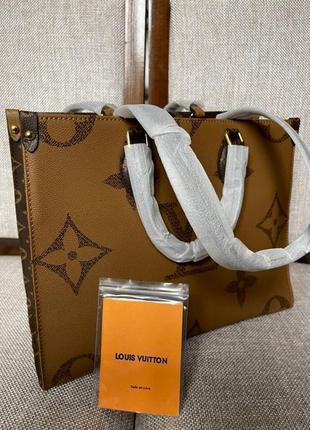 Жіноча сумка-шопер  onthe go monogram коричневий