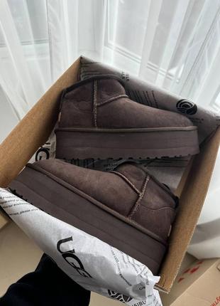 Жіночі ugg Супер mini platform brown