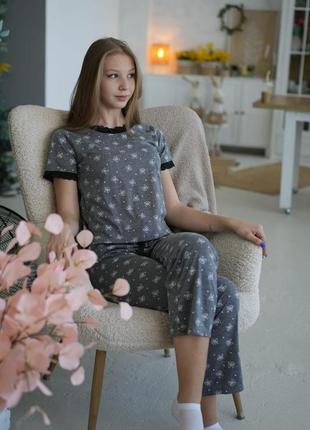 Пижама женская с брюками xl 48-50