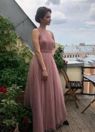 Шикарне тюлеве плаття на одне плече asos disign