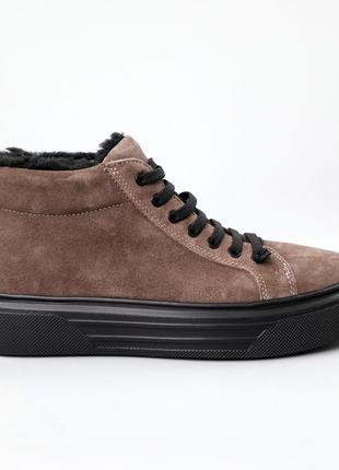 Кеды мужские замшевые мех