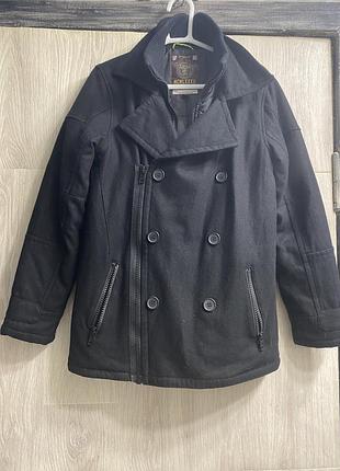 Куртка/бушлат/ полу пальто на молнии и пуговицах на подростка 13 лет/ рост 158