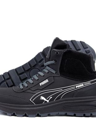 Кожаные зимние ботинки puma