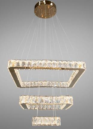 Хрустальная светодиодная люстра-подвес, 75w