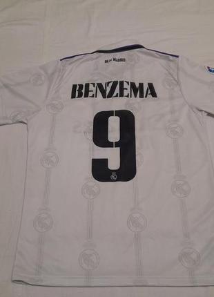 Футболка поло adidas climalite fc real madrid  - benzema №9 -s , сезон 2022\23