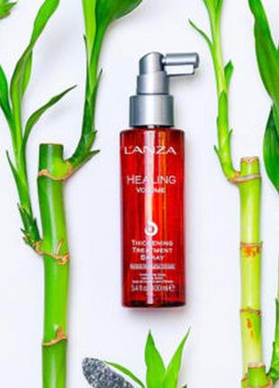Спрей для обʼєму волосся lʼanza healing volume thickening treatment spray