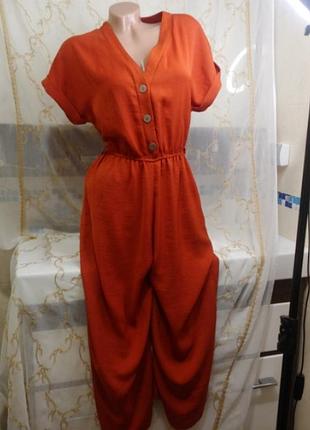 Uk10 s стильне плаття-комбінезон з широкими штанинами