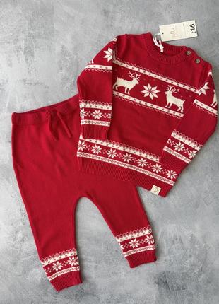 Костюм вязаный, рождественский