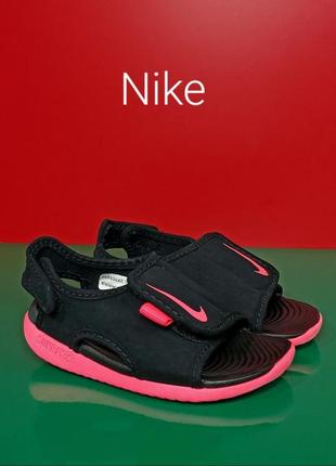 Дитячі кросівки nike sunray adjust 5 v2 td black racer pink оригінал