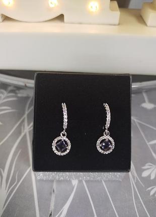 Невероятно нежные серебряные серьги с аметистами