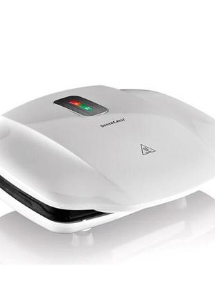 Гриль, электрогриль контактный silver crest skg 1000 b2 (1000 вт, антипригарные пластины, немецкий)