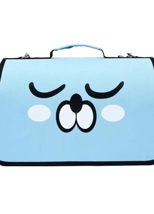 Сумка переноска для кошек и собак 50x22x28 см cosmopet cp-08 (l) blue