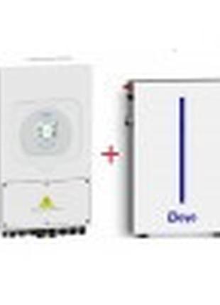 Инвертор deye sun-6k-sg03lp1-eu wifi + акумулятор deye rw-m6.1 48v 120ah (rw-m6.1)