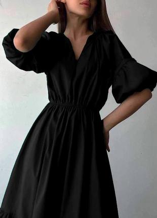 Сукня жіноча довга міді льон3 фото