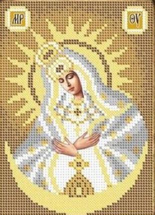 Набір  для вишивання бісером фурор рукоділля іб5-7-3 свята остробрамська розмір 12х17 см