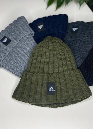 Шапка adidas neo черная / хаки / графитовая / серая / синяя