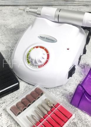 Фрезер для маникюра и педикюра nail master zs-603 65 вт 45 000 об/мин белый