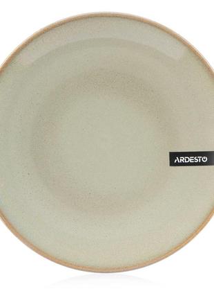 Тарелка десертная ardesto lecco керамика 19.5см серый (ar2919lrg)