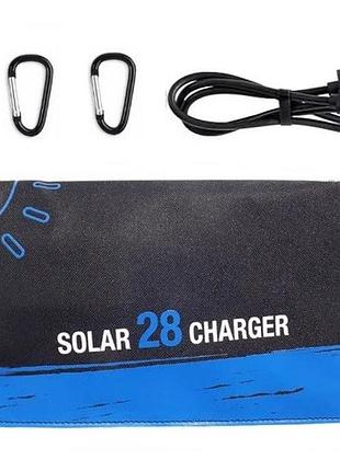 Солнечная панель портативная solar charger 5v 28 вт10 фото