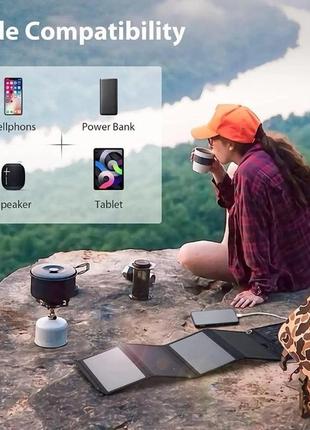 Солнечная панель портативная solar charger 5v 28 вт7 фото