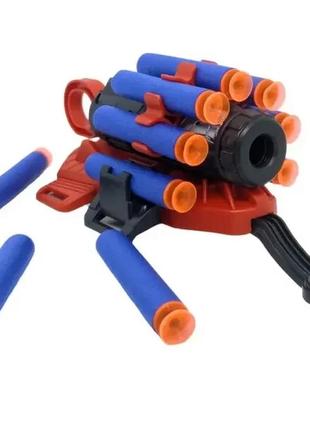Дитячий ігровий пістолет (рукавичка-бластер) стріляє м'якими кулями,бластер на руку, має реалістичний дизайн