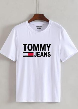 Женская футболка оверсайз oversize tommy jeans томми джинс белая