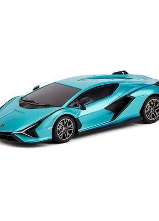 Автомобіль ks drive на р/к - lamborghini sian (1:24, синій)