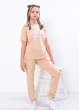 Костюм для дівчинки носи своє 116 бежевий (p-10273-109953)