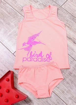 Комплект для для дівчинки (майка+труси) носи своє 122 рожевий (p-4734-98380)