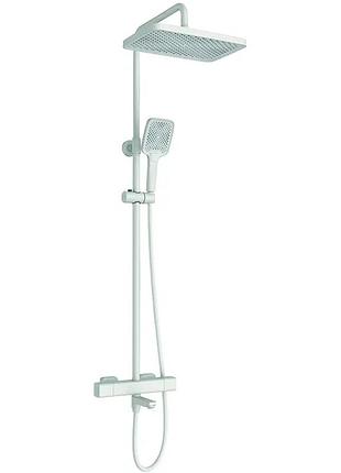Душова колона mixxus premium virgo 009-j white з термостичним змішувачем, 3 функції (mi6648)