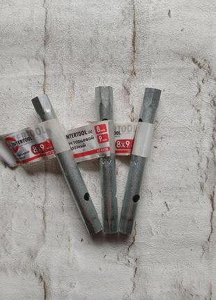 Ключ торцевий i-подібний 8*9 мм intertool xt-4108
