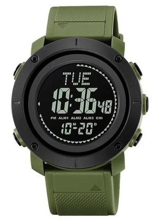 Годинники наручні 2095ag skmei, army green, compass