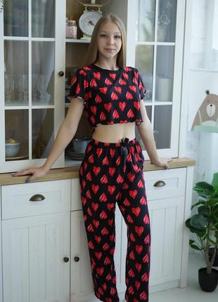 Женская пижама для дома и сна l 46-48