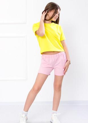 Шорти для дівчинки носи своє 116 рожевий (p-5580-76219)