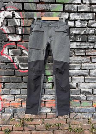 Штани haglofs оригінал чоловічі трекінгові нові outdoor сірі s туристичні надійні функціональні легкі sport