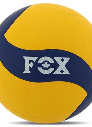 Мяч волейбольный fox v200w-f №5 pu клееный