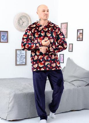 Піжама чоловіча "family look" носи своє 52 синій (p-12653-141737)