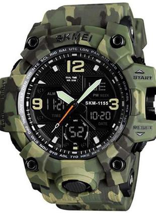 Годинники наручні 1155bcmgn skmei, green camo