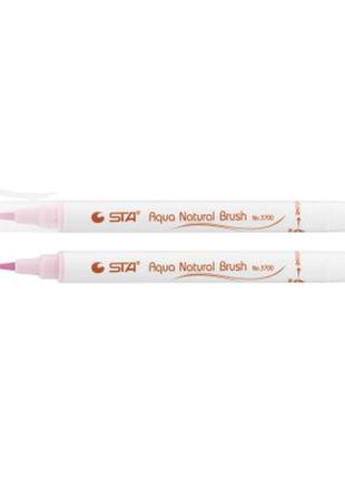 Художественный маркер sta кисточка акварельная aqua natural brush 3700, розовая пудра (sta3700-10) dd
