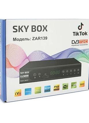 Цифровий тюнер з пультом, dvb-t2 zar 139 / тюнер т2 / приставка t2 / ресивер для телевізора
